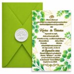 Invitatie Nunta, A5, Verde, INC009