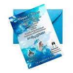 Invitatie Nunta, A5, Albastru, INC012 - imagine 2