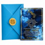 Invitatie Nunta, A5, Albastru, INC013