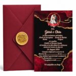 Invitatie Nunta, A5, Rosu, INC015