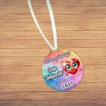 Medalie Personalizata, Gradinita, Lemn, Multicolor, 6x6,5cm, MDUV003 - imagine 3