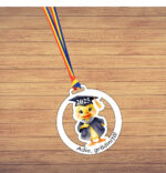 Medalie Personalizata, Gradinita, Grupa Boboceilor, Lemn, Multicolor, 6x6,5cm, MDUV012 - imagine 3