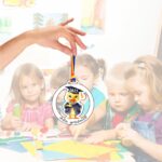 Medalie Personalizata, Gradinita, Grupa Boboceilor, Lemn, Multicolor, 6x6,5cm, MDUV012 - imagine 2