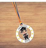 Medalie Personalizata, Absolvent, Lemn, Multicolor, 6x6,5cm, MDUV014 - imagine 3