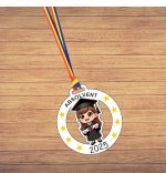 Medalie Personalizata, Absolvent, Lemn, Multicolor, 6x6,5cm, MDUV015 - imagine 3