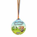 Medalie Personalizata, Gradinita, Lemn, Multicolor, 6x6,5cm, MDUV021