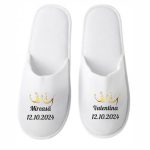 Set Papuci, Mireasa, Personalizat, Auriu, Nunta, PMN001