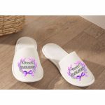 Set Papuci, Mireasa, Personalizat, Mov, Nunta, PMN005 - imagine 2