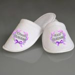 Set Papuci, Mireasa, Personalizat, Mov, Nunta, PMN005 - imagine 4