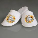 Set Papuci, Mireasa, Personalizat, Galben, Nunta, PMN006 - imagine 4