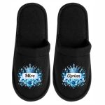 Set Papuci, Mire, Personalizat, Albastru, Nunta, PMN012