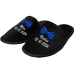 Set Papuci, Mire, Personalizat, Albastru, Nunta, PMN015 - imagine 2