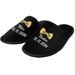 Set Papuci, Mire, Personalizat, Auriu, Nunta, PMN017 - imagine 2