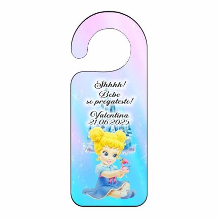 Placuta Usa, Personalizata, Botez, Cenusareasa, 15x6cm, PUBSHH005
