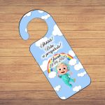Placuta Usa, Personalizata, Botez, Baby Johny, 15x6cm, PUBSHH009 - imagine 2