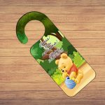Placuta Usa, Personalizata, Botez, Winnie The Pooh, 15x6cm, PUBSHH021 - imagine 2