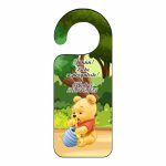 Placuta Usa, Personalizata, Botez, Winnie The Pooh, 15x6cm, PUBSHH021