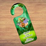 Placuta Usa, Personalizata, Botez, Safari, 15x6cm, PUBSHH028 - imagine 2