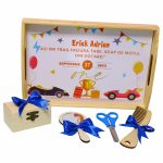 Set Mot Personalizat, 5 Piese, Lemn, Multicolor, 20x30cm, SMD139