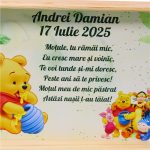 Set Mot Personalizat, Winnie The Pooh, 5 Piese, Lemn, Multicolor, 20x30cm, SMD140 - imagine 2