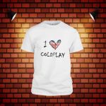 Tricou Personalizat, I love Coldplay, Barbati, Bumbac, Alb, TU29 - imagine 3