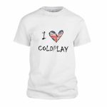 Tricou Personalizat, I love Coldplay, Barbati, Bumbac, Alb, TU29