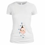 Tricou personalizat, Gravide, Bumbac, Alb, TU32