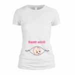 Tricou personalizat, Gravide, Bumbac, Alb, TU33