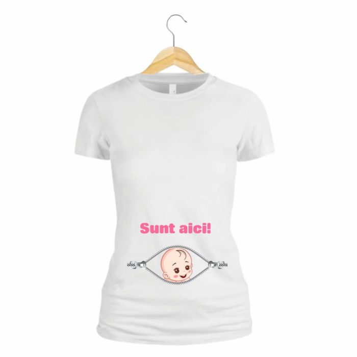 Tricou personalizat, Gravide, Bumbac, Alb, TU33 - imagine 2