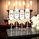 Set 4 Pahare Personalizate, Nunta de Aur, Miri, Nasi, Auriu, PNAR004 - imagine 2