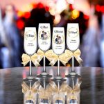 Set 4 Pahare Personalizate, Nunta, Miri, Nasi, Auriu, PNBT012 - imagine 2