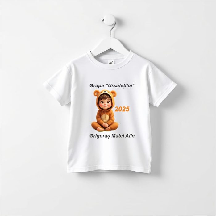 Tricou Personalizat, Absolvire, Copii, Grupa Ursuletilor, Bumbac, Alb, TABS008 - imagine 3