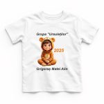 Tricou Personalizat, Absolvire, Copii, Grupa Ursuletilor, Bumbac, Alb, TABS008