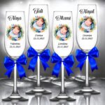 pahare botez personalizate bebelus albastru