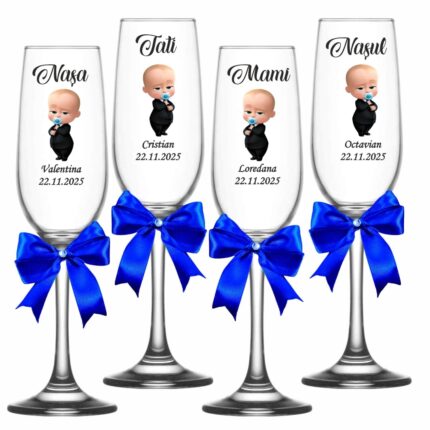pahare botez personalizate boss baby