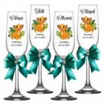 pahare botez personalizate simba verde