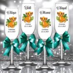 pahare botez personalizate simba verde