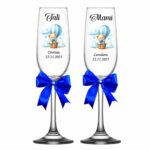 pahare botez personalizate ursulet balon