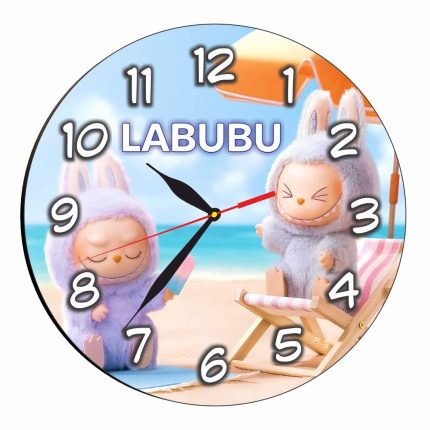 Ceas Labubu, Lemn, 40 cm, CSDUV206