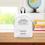 Ghiozdan personalizat cu nume, Scoala, Patrula Catelusilor, 38×28 cm, Alb, GS008 - imagine 2