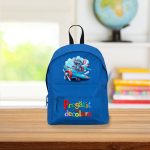 Ghiozdan pentru scoala, Stitch, 38×28 cm, Albastru, GS013 - imagine 2