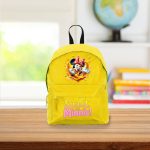 Ghiozdan pentru scoala, Minnie Mouse, 38×28 cm, Galben, GS022 - imagine 2