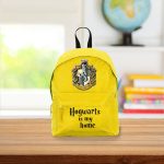Ghiozdan pentru scoala, Harry Potter, Casa Hufflepuff, 38×28 cm, Galben, GS023 - imagine 2