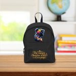 Ghiozdan pentru scoala, Books, 38×28 cm, Negru, GS027 - imagine 2