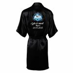 Halat mire, Personalizat, Nunta, Negru, Satin, HMIN02