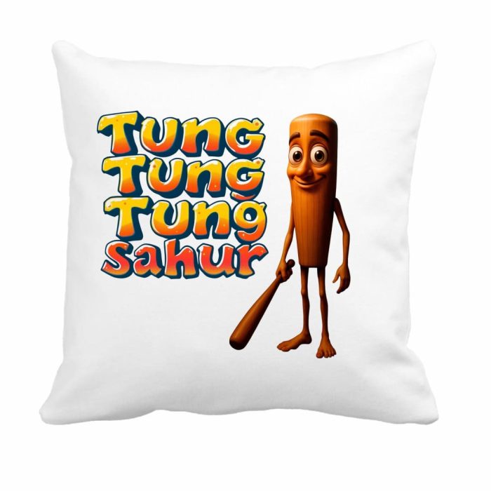 Perna, Tung Tung Tung Sahur, Multicolor, 40×40 cm, PGR119 - imagine 1