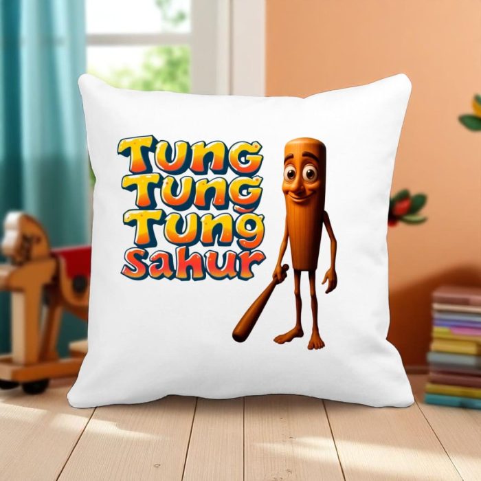 Perna, Tung Tung Tung Sahur, Multicolor, 40×40 cm, PGR119 - imagine 2