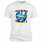 Tricou Personalizat, Barbati, Tralalero Tralala, Bumbac, Alb, TU108