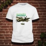 Tricou Personalizat, Barbati, Bombardino Crocodilo, Bumbac, Alb, TU111 - imagine 2