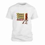 Tricou Personalizat, Barbati, Tung Tung Tung Sahur, Bumbac, Alb, TU112